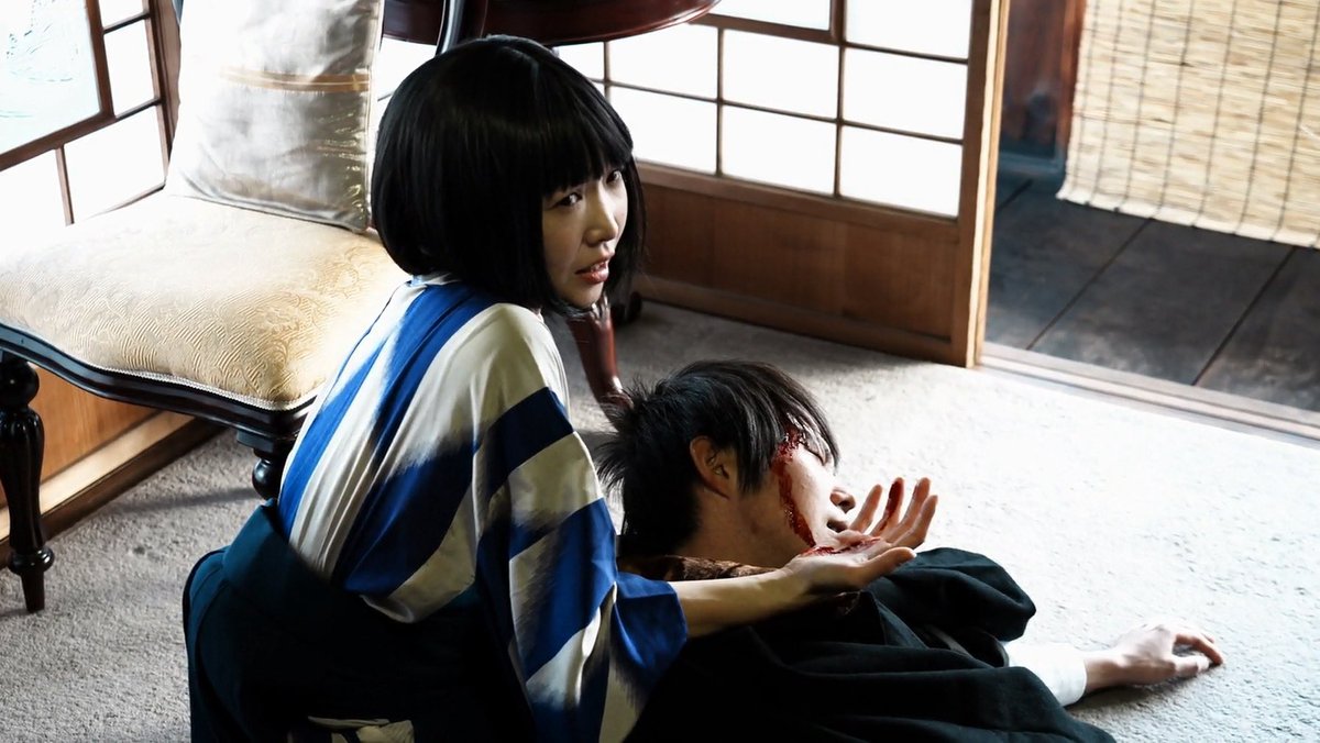100knw's tweet photo. 映画制作団体【百鬼夜行の幻想鏡】が総力を上げて制作した、長編ホラーミステリー映画【其のもの古道に潛む】が、遂に！

２０２６年７月１２日（日曜日）通常版と英語字幕版、同時公開決定！

時は大正十四年。竹林の古道で起こる連続辻斬り事件に怯える人々と、事件の真相に迫る！ https://t.co/RbG5wtw9DF