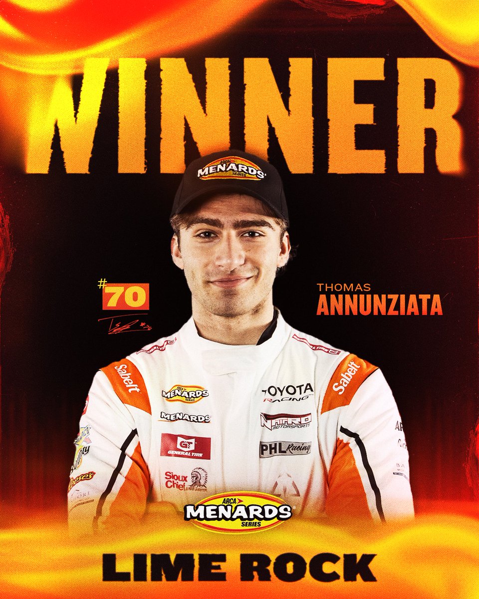 ARCA_Racing's tweet photo. 🏁 Thomas Annunziata goes back to back at Lime Rock! https://t.co/2rn14sNyKF