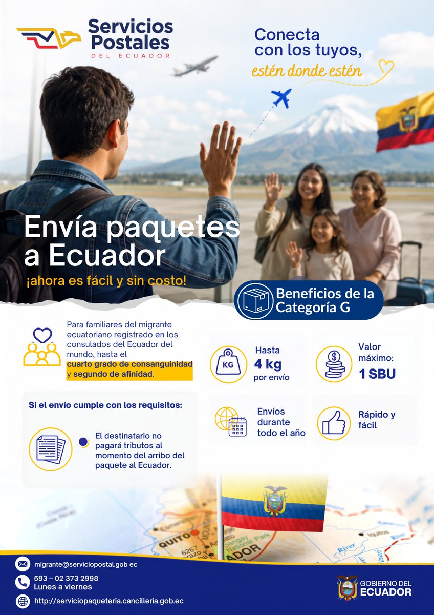 EmbajadaEcuPan's tweet photo. Servicio de Categoría G de la Empresa Pública Servicios Postales del Ecuador. https://t.co/nP36k9UlyO
