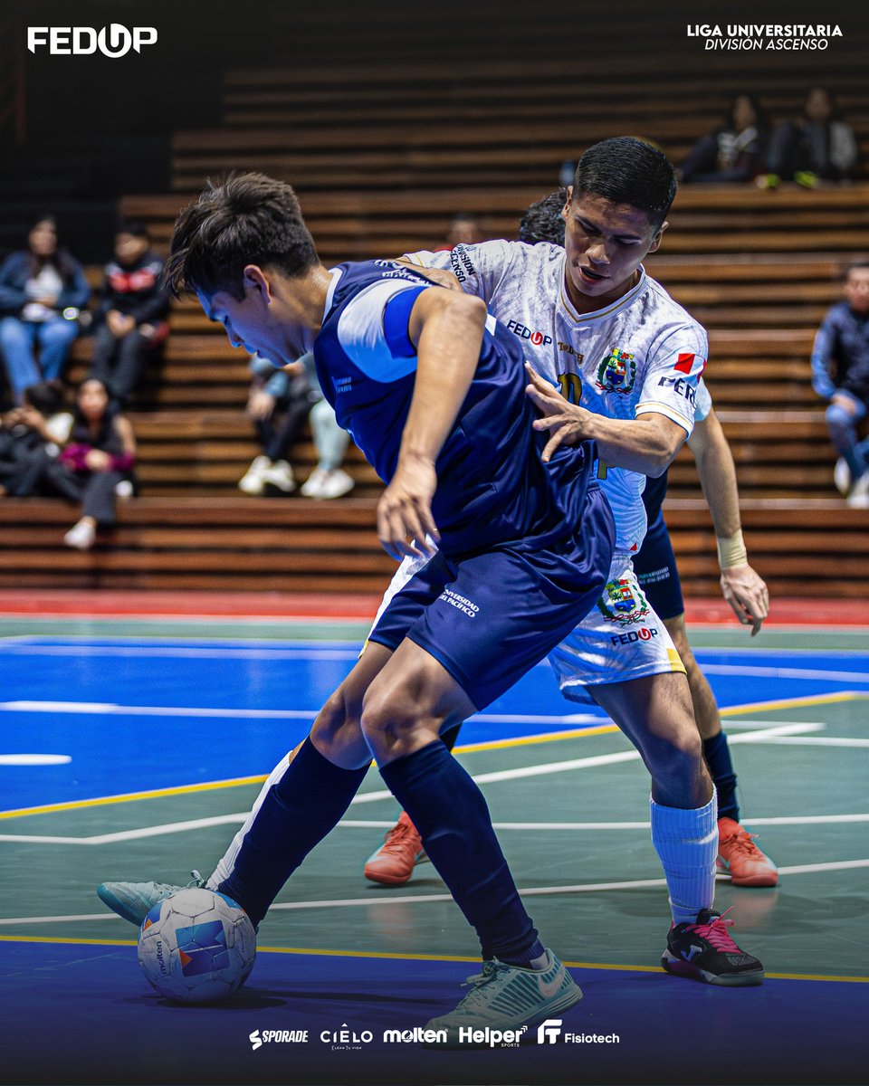perufedup's tweet photo. 🏆🔥 ¡PACÍFICO AL PODIO! 🔥🏆

Tras un gran encuentro llena de emoción, entrega y espíritu competitivo, la #UP venció (5)1-1 (3) a la #EOPNP y define el tercer lugar de la FEDUP Liga Universitaria de Futsal Varones División Ascenso - Apertura 2026.

#LigaUniversitaria #FEDUP https://t.co/kQcdr2CvyL