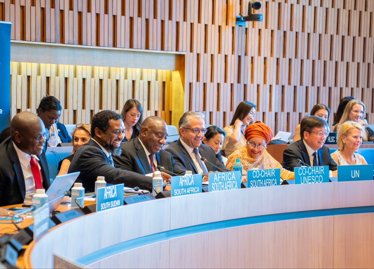 AminaJMohammed's tweet photo. Peace begins in a classroom. So does a strong, sustainable economy. 

Grateful to the High-Level Steering Committee on #SDG4 for their work in advancing education as the foundation for every ambition we hold. https://t.co/EYQ5VQbznM