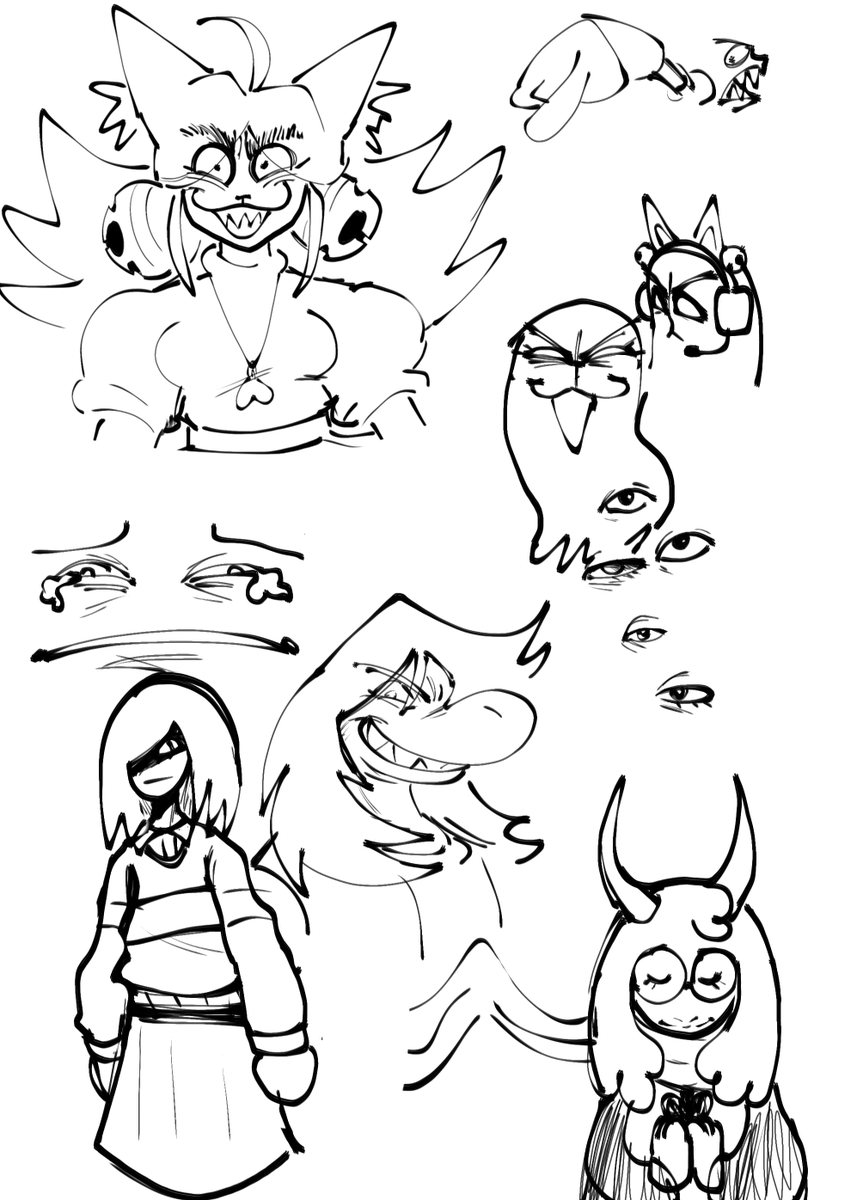 Wolfsmlfan's tweet photo. Deltarune doodles!!

#deltarunefanart #deltaruneㅤㅤㅤ https://t.co/WDG4UMXxoA