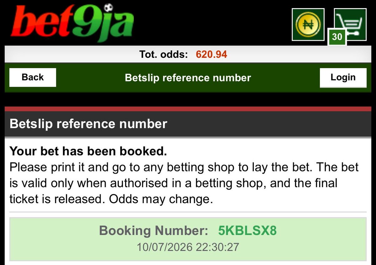 deenayaah's tweet photo. 5KBLSX8 - 600 odds 
5KBM9DT - 120 odds 

 5KBMFV2 - 17k odds 
5KBMHB7 - 750 odds 

#bet9jacode https://t.co/M6NGtCOyG4