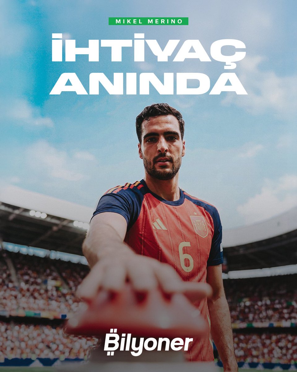 Bilyoner's tweet photo. 🚨 İhtiyaç anında camı kırınız… 

Merino, İspanya’yı yarı finale taşıdı! 🇪🇸 

YARI FİNAL: 🇫🇷 FRANSA - İSPANYA 🇪🇸 https://t.co/dv5gYW1Y8C