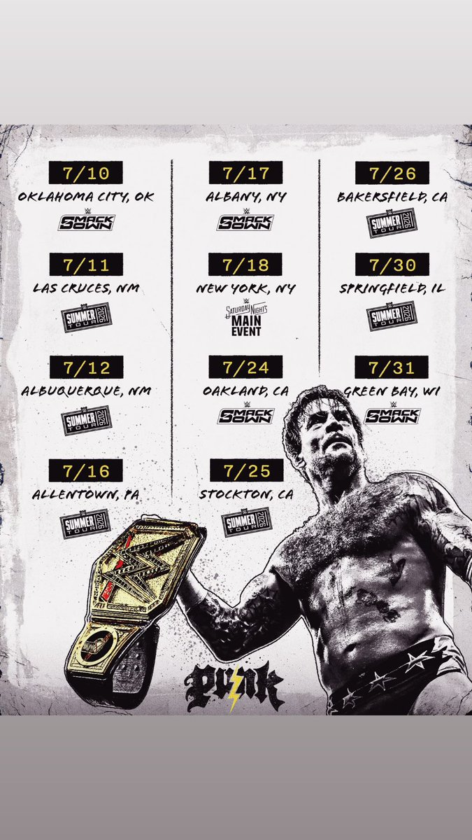 TooShortToBox's tweet photo. Let the Summer of Punk begin. https://t.co/aZkzwZA7OS