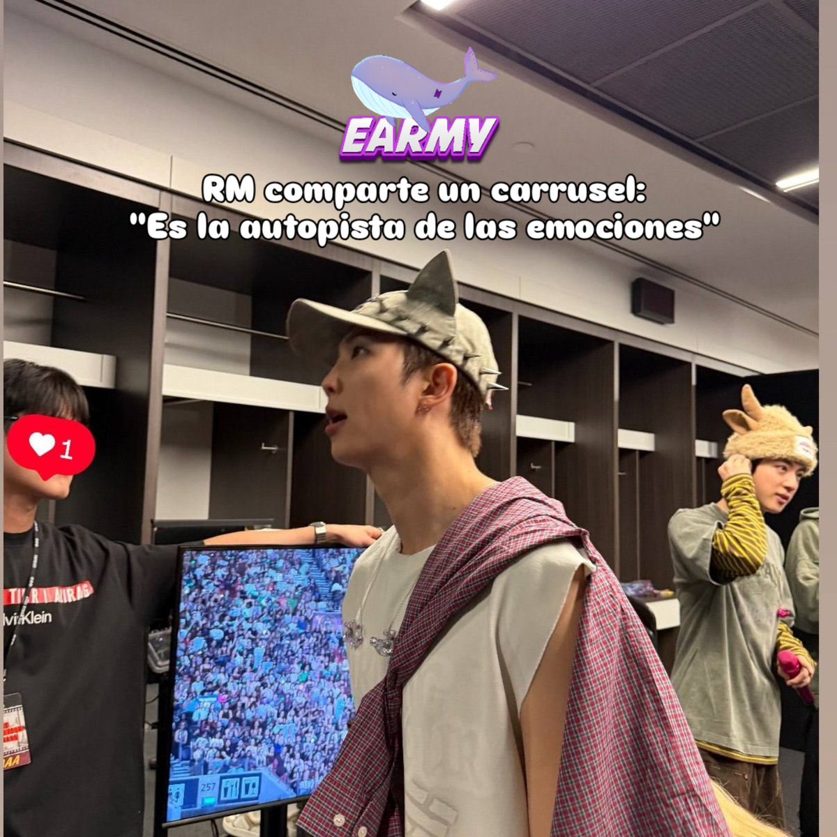 Earmy_Spain's tweet photo. Namjoon ha conmovido a ARMY con una nueva actualización en su cuenta personal, recopilando momentos llenos de contrastes: desde la adrenalina pura sobre el escenario del tour mundial hasta la introspección en camerinos y galerías de arte. 🎤🖼️💜

https://t.co/TXgmPqpWqA

#RM #namjoon #rkive #btsarmy