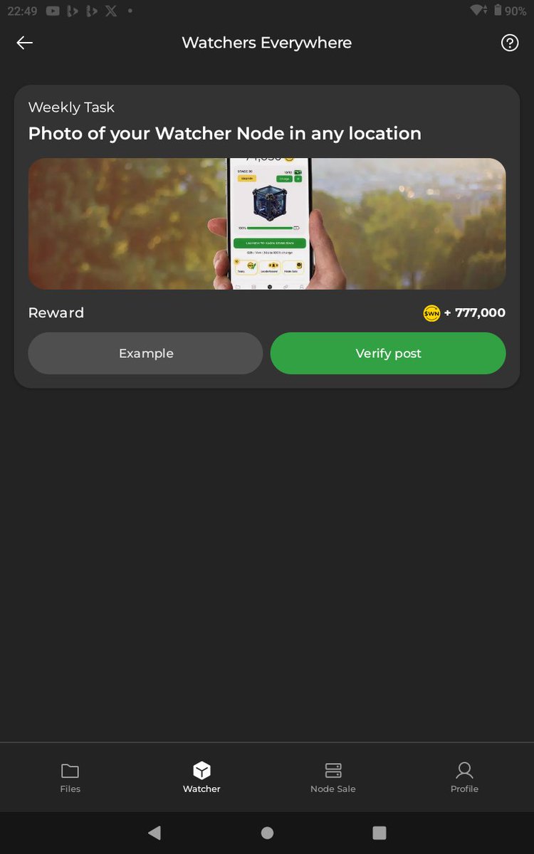 Indofy4real's tweet photo. Watcher node great project https://t.co/tgYnn0I221