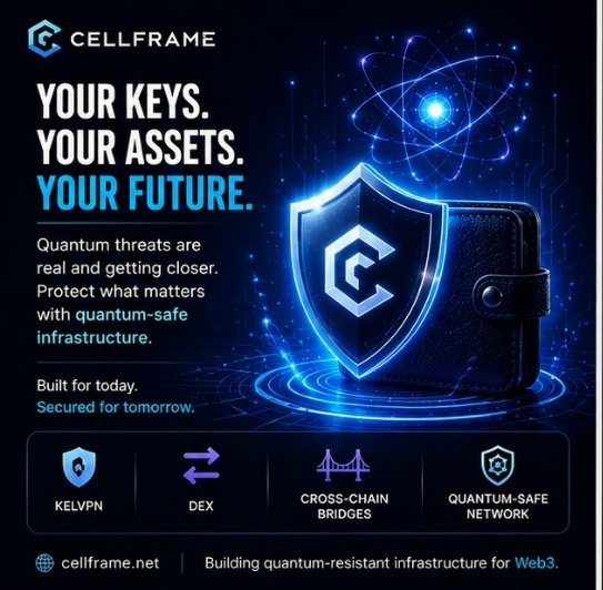 Utibeabasi51147's tweet photo. Your wallet deserves protection that lasts beyond today's technology.
The quantum era is getting closer, and @cellframenet is already building the infrastructure to meet it.
Prepare early. Stay secure.
#Cellframe #QuantumSecurity https://t.co/PR3VQBCEfG