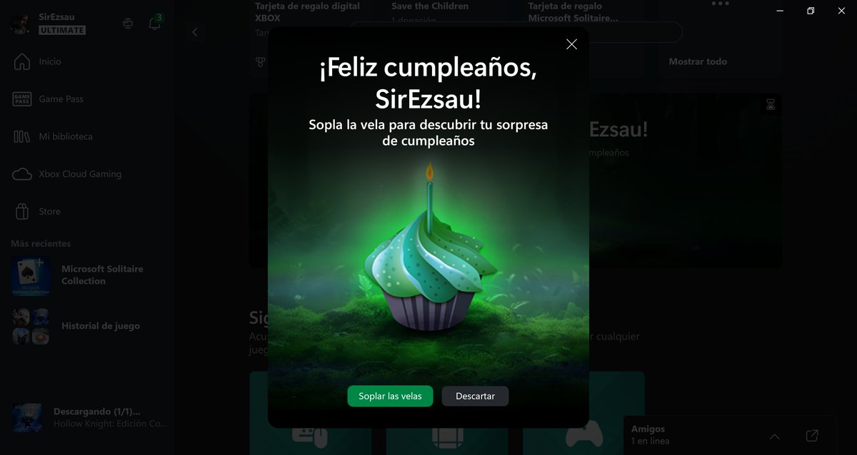 Siressau's tweet photo. Primero me emocionan y después me incitan a consumir más. Debería ser un mes de Ultimate gratis, o mínimo una rebanada de pastel 😁 @XBOXMexico https://t.co/CpRub7ilx8