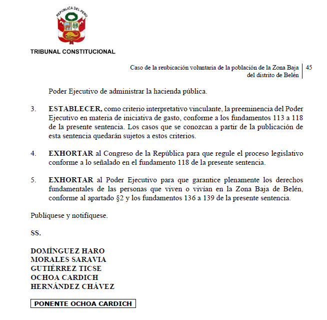 Epicentro_TV's tweet photo. 🚨Tal como lo había pedido la presidenta electa Keiko Fujimori, el Tribunal Constitucional empieza a modificar su posición previa sobre la iniciativa de gasto de los congresistas. En esta sentencia sobre la ley referida a la reubicación de la población de la zona baja de Belén, el TC advierte que ahora será necesario que el Congreso decida a partir del informe de sostenibilidad fiscal que envíe el Ministerio de Economía y Finanzas.
