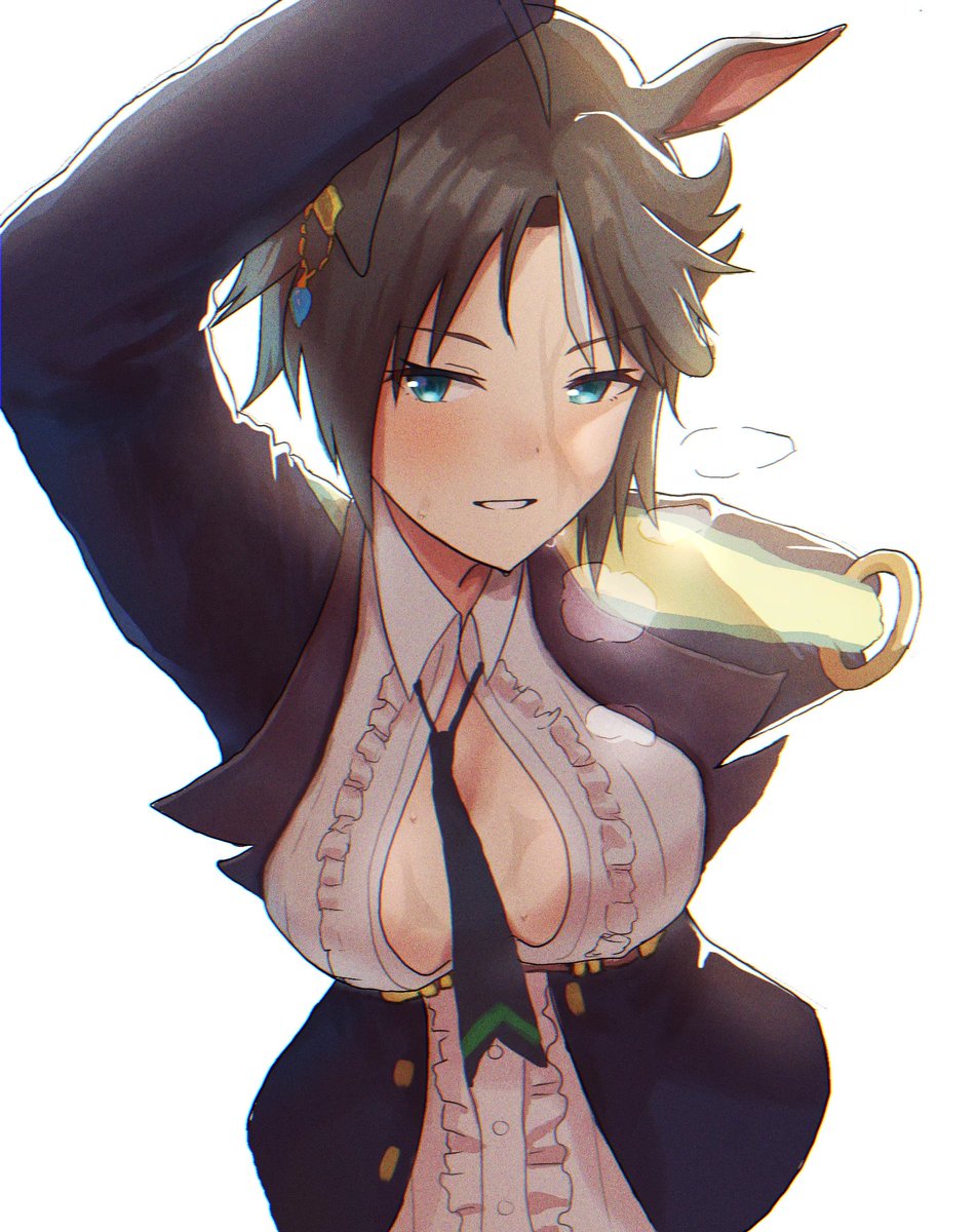 Playboyuma's tweet photo. Pushing the reader against the wall leaning close 

"You're flushed red..~ Tell me, how can I help you Darling..~" https://t.co/3Qb8q9dVvb