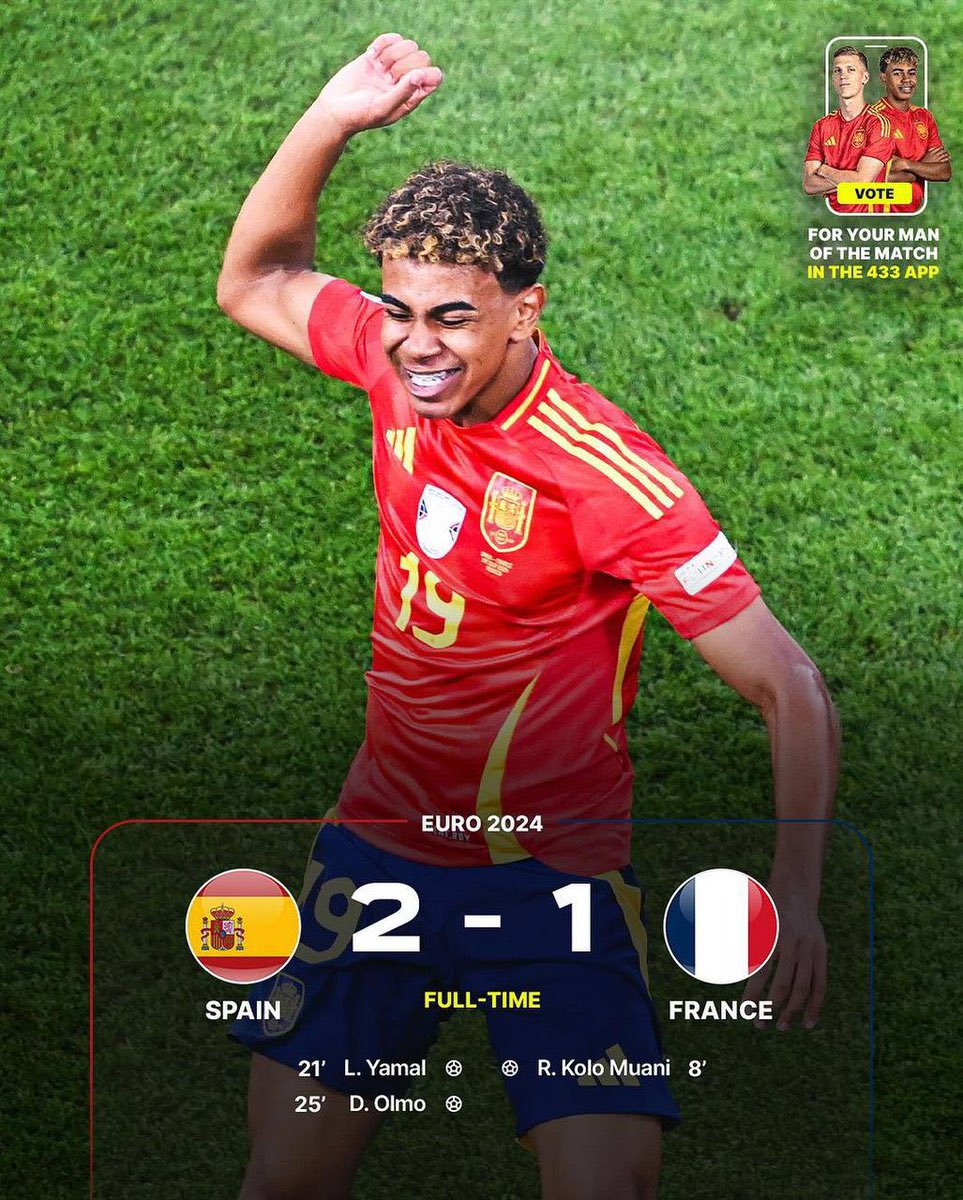 7crrris's tweet photo. لامين يامال : 🚨🚨

فرنسا اما تصل الى نهائي كاس العالم الثالث تواليا او نهزمهم للمرة الثالثة تواليا 😱😱 https://t.co/JaUNBqsozm