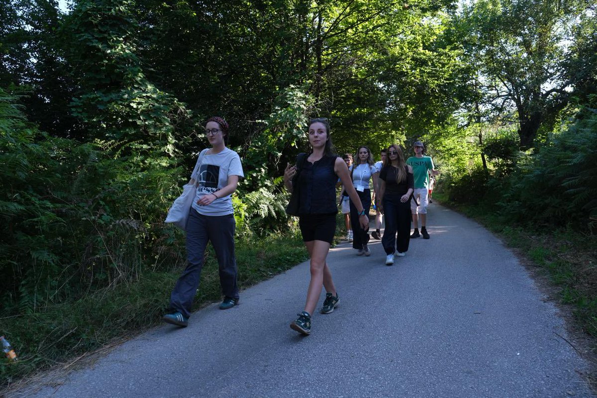 PCRCBiH's tweet photo. This evening, #SYS26 youth led by our founder and president Velma Šarić joined thousands of walkers on the final kilometers of the Peace March. 

This annual three-day trek is retracing the route taken by those who tried to escape Srebrenica in July 1995, walking through the forests of eastern Bosnia toward safety.

For our participants walking alongside survivors, families, and people from across the region wasn't just an act of solidarity: it was a chance to witness remembrance in motion. Along the way, they talked with fellow walkers, listened to their stories, and reflected on what it means to protect memory and work on prevention of atrocities. 

#PCRCBiH #SYS26 #Srebrenica31 #remembrance #youth