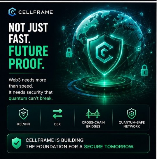 Utibeabasi51147's tweet photo. The biggest security upgrade in Web3 won't be faster transactions.
It will be quantum-resistant infrastructure.
That's exactly what @cellframenet is building today.
#Web3 #Cellframe $CELL https://t.co/W3oFovQZ6m