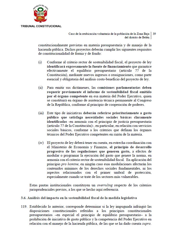 Epicentro_TV's tweet photo. 🚨Tal como lo había pedido la presidenta electa Keiko Fujimori, el Tribunal Constitucional empieza a modificar su posición previa sobre la iniciativa de gasto de los congresistas. En esta sentencia sobre la ley referida a la reubicación de la población de la zona baja de Belén, el TC advierte que ahora será necesario que el Congreso decida a partir del informe de sostenibilidad fiscal que envíe el Ministerio de Economía y Finanzas.