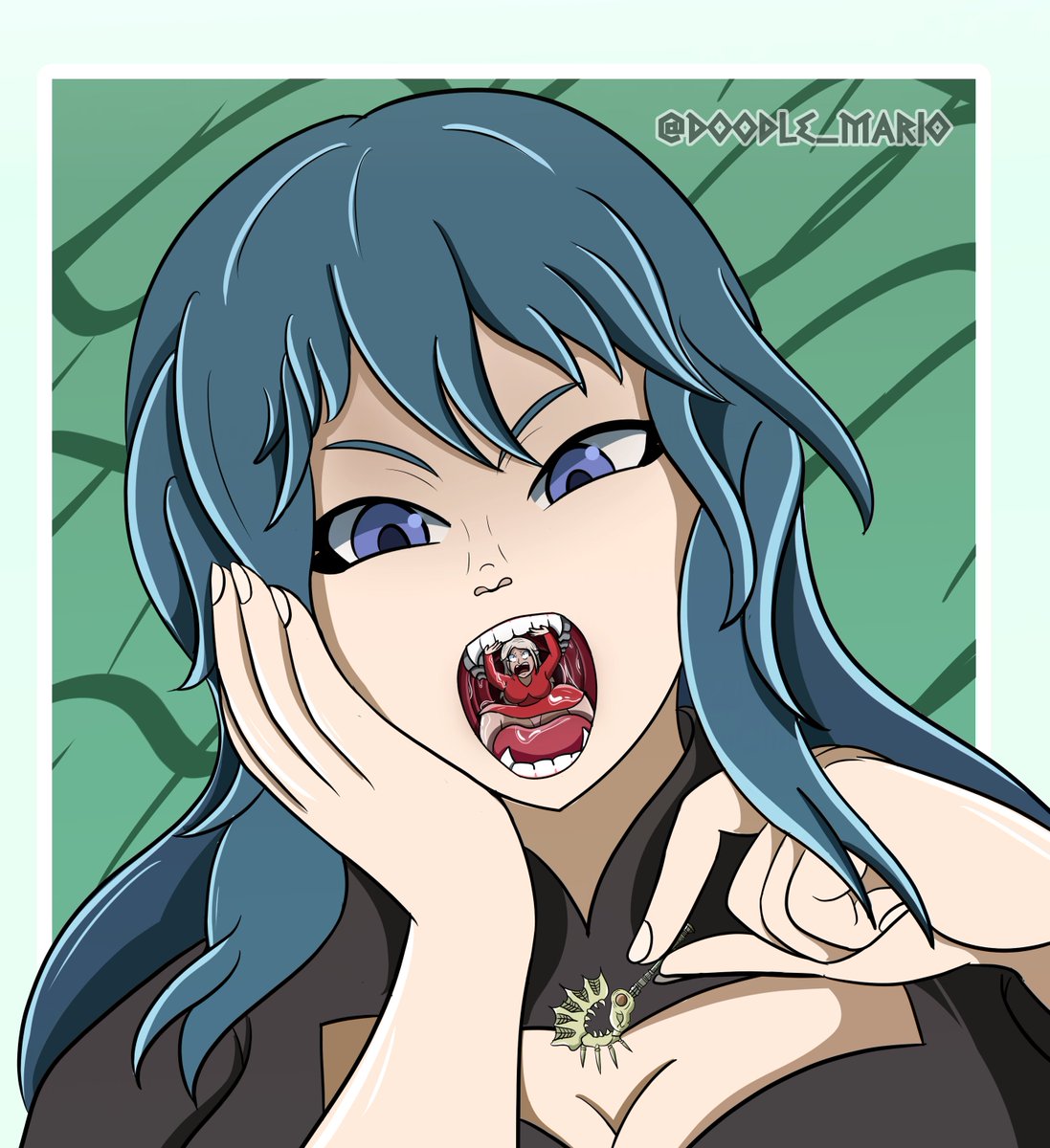 doodle_mario's tweet photo. "Accept your fate"
Gift for @Nega_Charlie Big Female Byleth catch little Edelgard.
#giantess #vore #sizetwitter #SizeTwitter #FireEmblem #FireEmblemThreeHouse https://t.co/Ll8e29bwkb