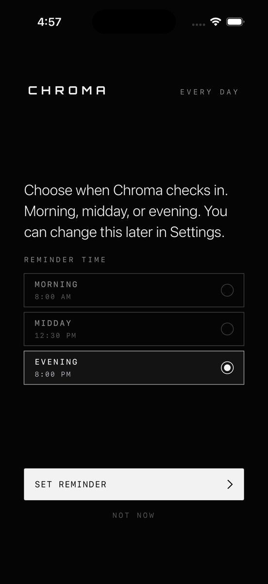 XYZBrendon's tweet photo. New onboarding for Chroma-Beta 001 live now. https://t.co/pv0tbES76D