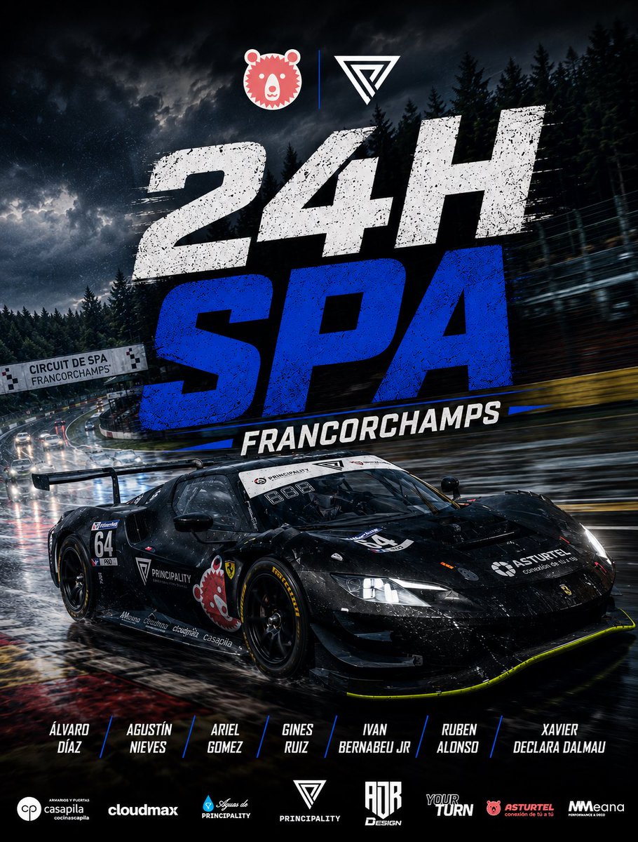 Principality_es's tweet photo. 🏁 24 horas de SPA

La resistencia más exigente de iRacing ya está aquí.

Nuestro Ferrari está listo para afrontar las 24 Horas de Spa-Francorchamps, donde cada relevo, cada decisión y cada segundo cuentan.

Ahora toca demostrar de qué estamos hechos.

💙 ¡Vamos con todo!

#LifeClub #YouTurn