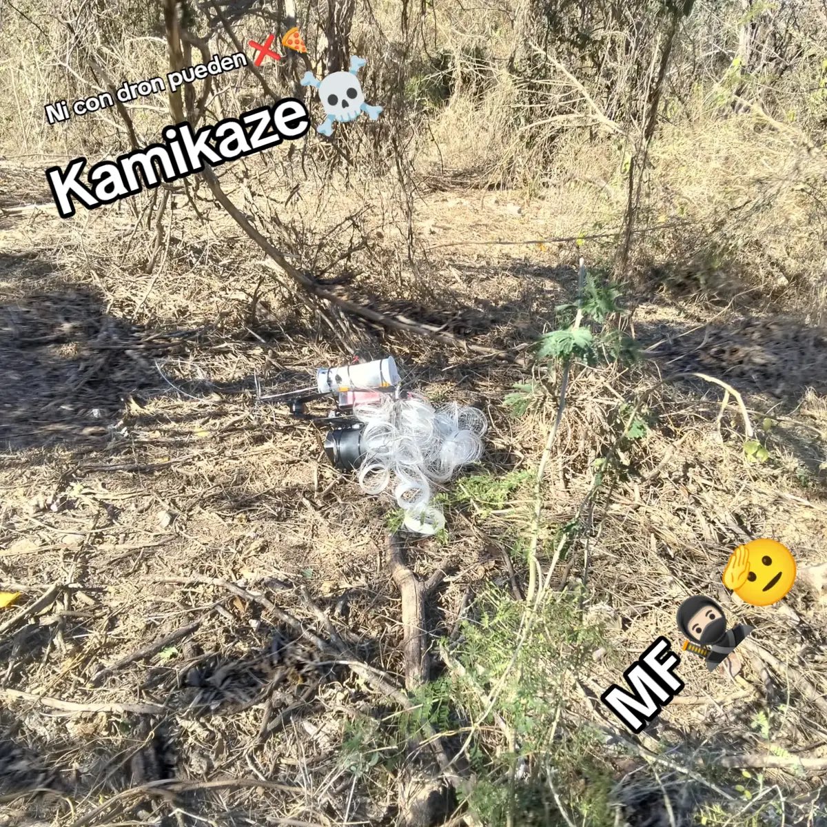 ProjectOSCT's tweet photo. I myself have also recently come across a CDS MF affiliated account posting a fiber optic drone that appears intact, with only the fiber spool being destroyed or tangled. However it is hard to verify this as it is still new and rarely seen in Mexico. https://t.co/6SBXFjcJyP