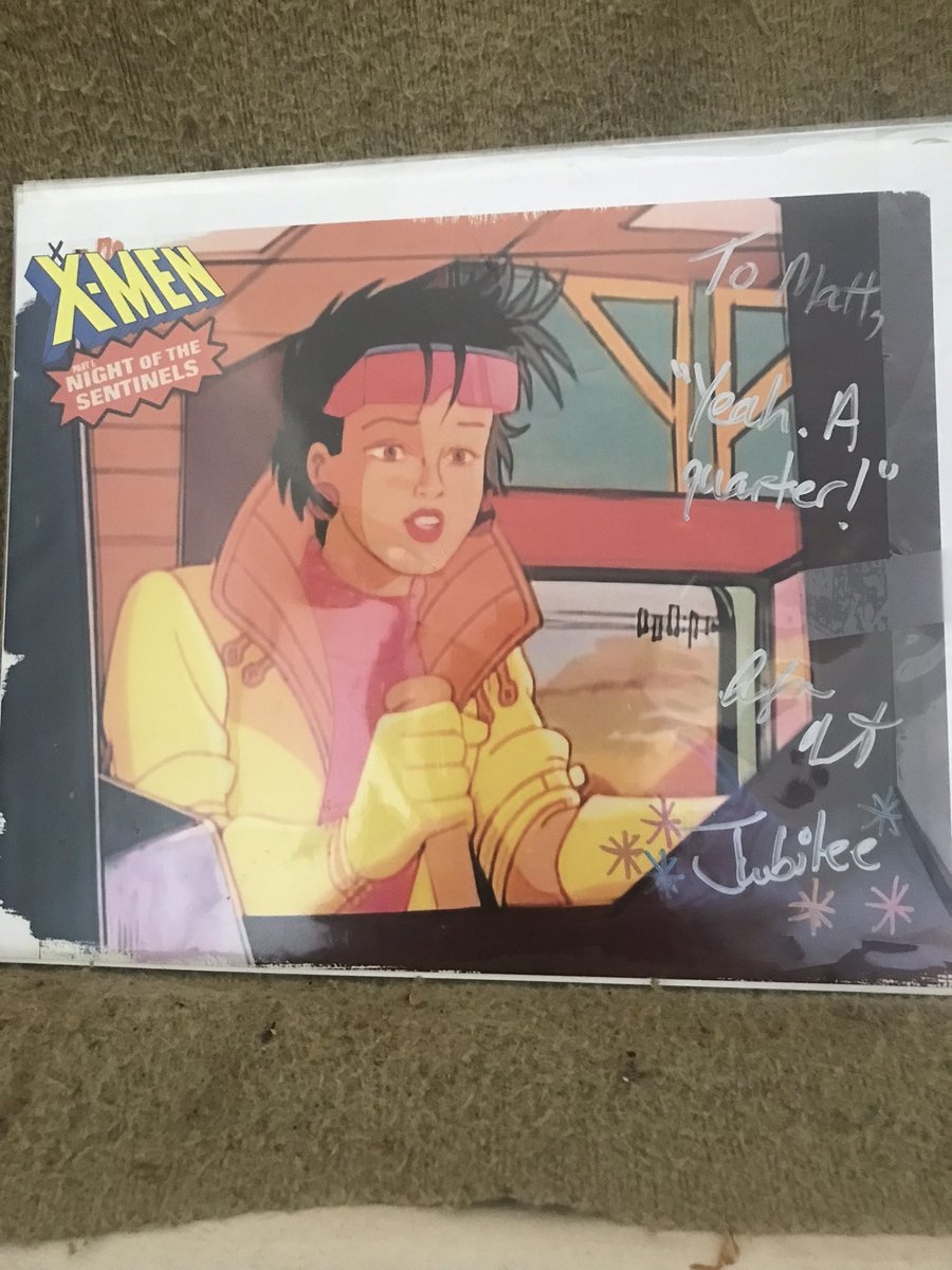 Boonski705's tweet photo. As well as a Jubilee Print she signed and a pic with @alysontheother. 

I know I look terrible and creepy but I am not photogenic with others.

#SaultCon https://t.co/E8jgVP6Uto