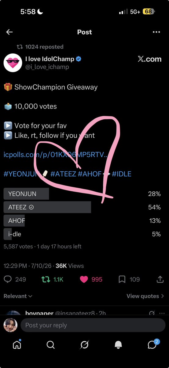 lovableatz's tweet photo. @i_love_ichamp @1024updates For #ATEEZ https://t.co/I5NG088gxb