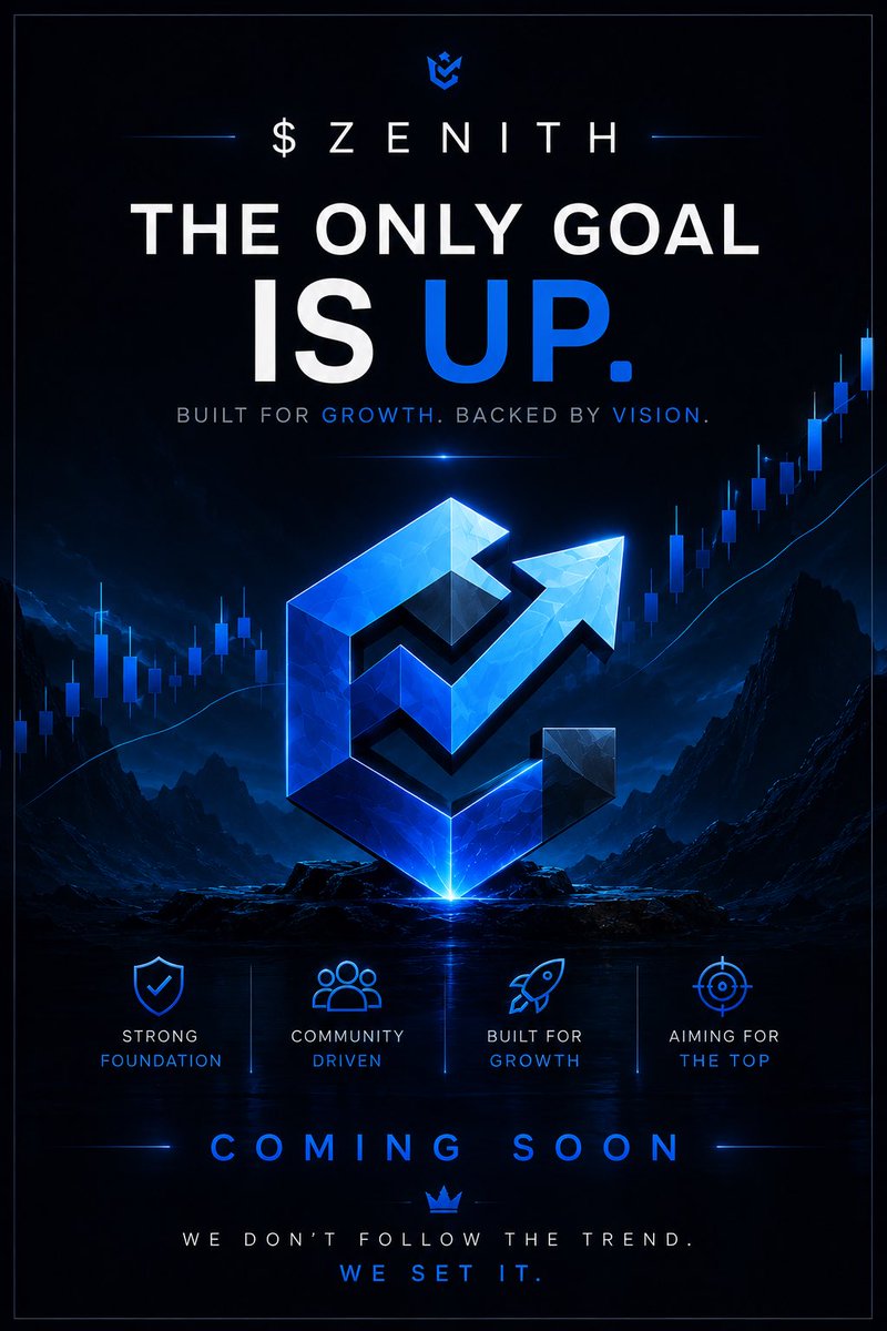 ZENlTH_Crypto's tweet photo. Beneath the surface, something is awakening. 🌊👑

$ZENITH isn’t here to follow trends—it was built to create its own path.

A brand driven by vision, community, and relentless ambition. The Leviathan stands guard, waiting for the moment the gates open.

This is only the beginning.

The only goal is up.

⏳ Coming Soon.

#ZENITH #Solana #Crypto #Web3 #Memecoin #CryptoCommunity #ComingSoon #DeFi
