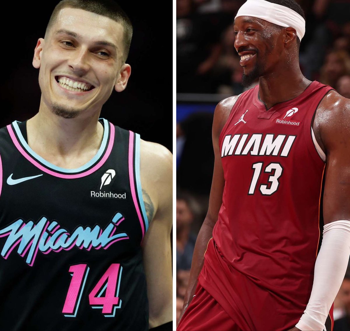SaycheeseDGTL's tweet photo. Bam Adebayo and Tyler Herro reportedly got into a fight at a Las Vegas hotel after Bam Adebayo pressed Tyler Herro over leaked DMs where Tyler Herro talked trash about him to a fan after he left the Miami Heat https://t.co/2KfOScMvY1
