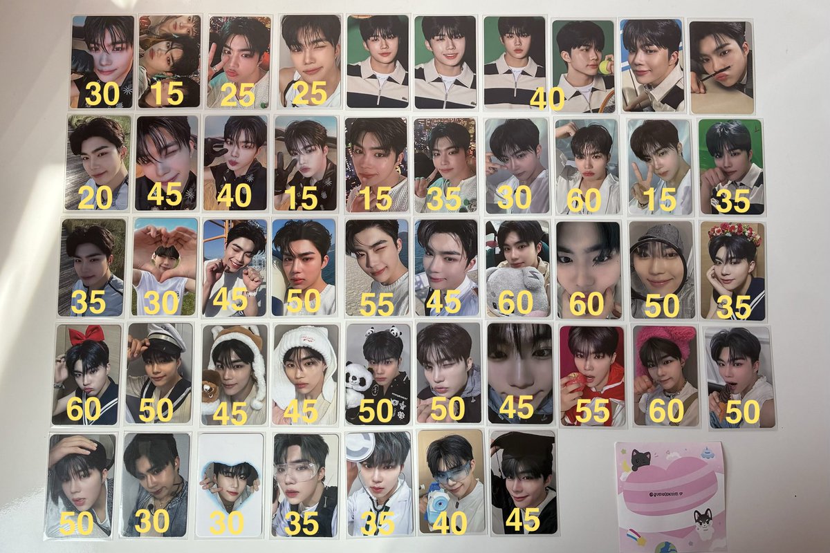 gunwookvin's tweet photo. ꒰ #gyuwookwts ✧˖°. zb1 zerobaseone ꒱

vendo/venda: mega drop do gunwook (mais de 250 pcs e md oficial)
   𓄳 preços nas imagens + frete de R$15,00 para photocards

— não reservo, pagamento imediato
— só vendo a partir de 2 photocards
— envios serão feitos em até 3 semanas https://t.co/og4tN1SPYn