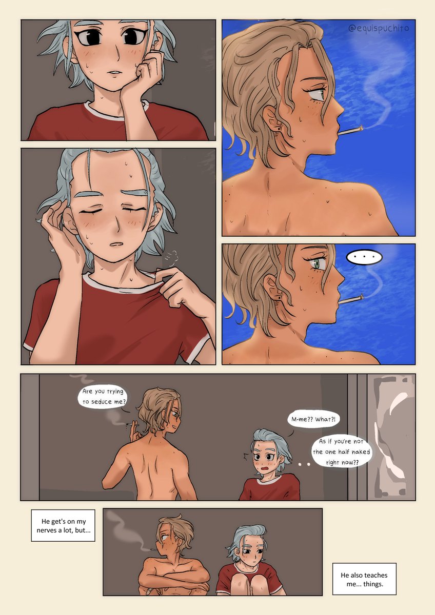 equispuchito's tweet photo. Private lessons ☀️🚬💋

Sharing my part for the Reality Check Project zine ❤️ 

#xenostan https://t.co/LYXsZEkg9R