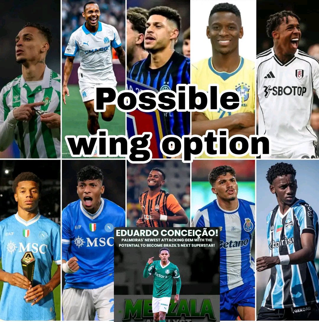 Atik_766's tweet photo. *Brazil Football: Proposed 4-Year Rebuilding Project (60-70+ Player Pool)*

This project aims to build a deep, injury-resistant, and high-potential squad for the next 12–14 years.

. Core Automatic Choice's 
Vini Jr., B. Guimarães, Gabriel, Douglas Santos, M. Cunha, Ederson, Rayan.

II. Detailed Player Pool (Position-wise)
| Position | Players to Monitor / Include |
|---|---|
| **Left Wing** | Vini Jr. (26), G. Martinelli (25), Igor Paixão (25), W. Gomes (19), A. Santos (23), Kevin (23), Luiz Henrique (24) |

| **Right Wing** | Estêvão (20), Rayan (19), L. Henrique (25), D. Neres (29), A. Santana (20), Antony (26), Sávio (22) |

| **Striker** | Endrick (20), R. Cardoso (24), Evanilson (26), Igor Thiago (25), Igor Jesus (25), M. Leonardo (24), Kaio Jorge (24), L. Marsille (19), João Pedro (24), R. Muniz (25), M. Cunha (26) |

| **Left Back** | Kaiki Bruno (23), João Souza (20), Cuiabano (23), D. Santos (32), C. Augusto (26), Caio Henrique (28), Abner Vinícius (26), Kaua Prates (18) |

| **Right Back** | Igor Serotte (20), Wesley (22), Vanderson (25), Dodô (27), Pedro Lima (20), V. Tobias (22), Arthur (23), Yan Couto (24) |

| **Defence** | Gabriel Magalhães (28), Marquinhos (32), L. Beraldo (22), Murillo (24), Zair Cunha (21), Morato (25), Natan (25), V. Reis (20), A. Ribeiro (26), L. Benedetti (20), R. Renan (22), Bremer (29), R. Ibañez (27) |

| **Midfield** | G. Moscardo (20), A. Santos (23), Ederson (25), B. Guimarães (28), Danilo Santos (24), M. Gomes (22), Isaque Silva (19), G. Sara (27), D. Luiz (28), João Gomes (25), André (26), B. Bidon (21), M. França (22), Lorran (20), L. Paquetá (28), A. Pereira (30) |

| **Goalkeeping** | Lucas Perri (28), Renato Marin (19), Luiz Junior (26), Kaua Santos (23), C. Miguel (27), L. Nanetti (18), G. Brazão (25), M. Pitaluga (23) |

*Note: Players like Rodrygo, Raphinha, and Militão should only be called up based on current fitness and form.*

#### **III. Upcoming Breakout Talents (Mandatory Monitoring)**
*Kauan Basile (14), Brayan Brugarin (17), Luis Nanetti (20), Dell (18), Eduardo Conceição (16), Robinho Jr. (18), Enzo Alves (16), Matheus Mide (17), Mycon Cardozo (17), Belinho (17).*

#### **IV. Strategic Summary**
 * **Pipeline & Depth:** Every position must have at least 3-4 backups to mitigate the "injury curse."

 * **Philosophy:** Focus on potential and position-specific perfection rather than just current club minutes.

 * **Resilience:** The project must prioritize mental fortitude, pressure handling, and dedication to the national team.

 * **Long-term Vision:** While individual players may fade due to injuries or form, this project structure creates a sustainable pipeline for the next 12–14 years.

@MrAncelotti @neymarjr @vinijr @Endrick 

#brasil #brasileirão2026 #fifa