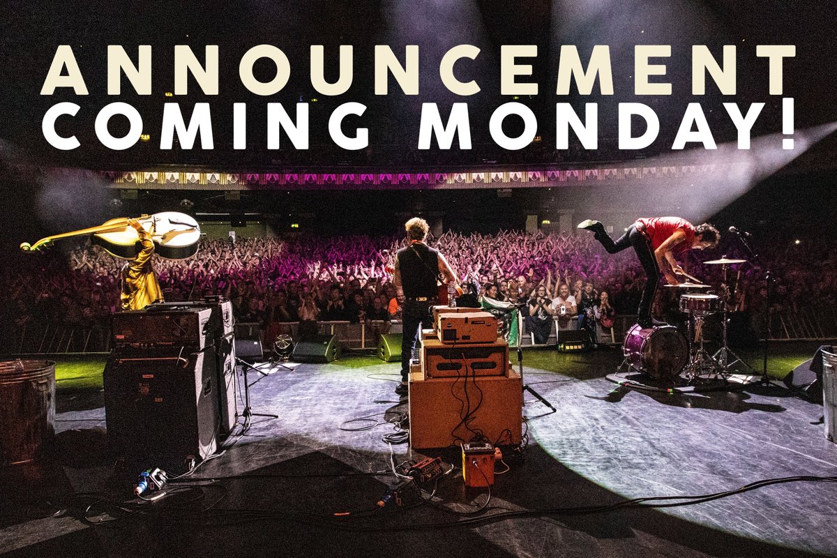 thestraycats's tweet photo. 🤫 Announcement coming Monday. Be the first to know by signing up for The Stray Cats’ email list: https://t.co/bZOPb9LYTp https://t.co/kQVng0TeDw
