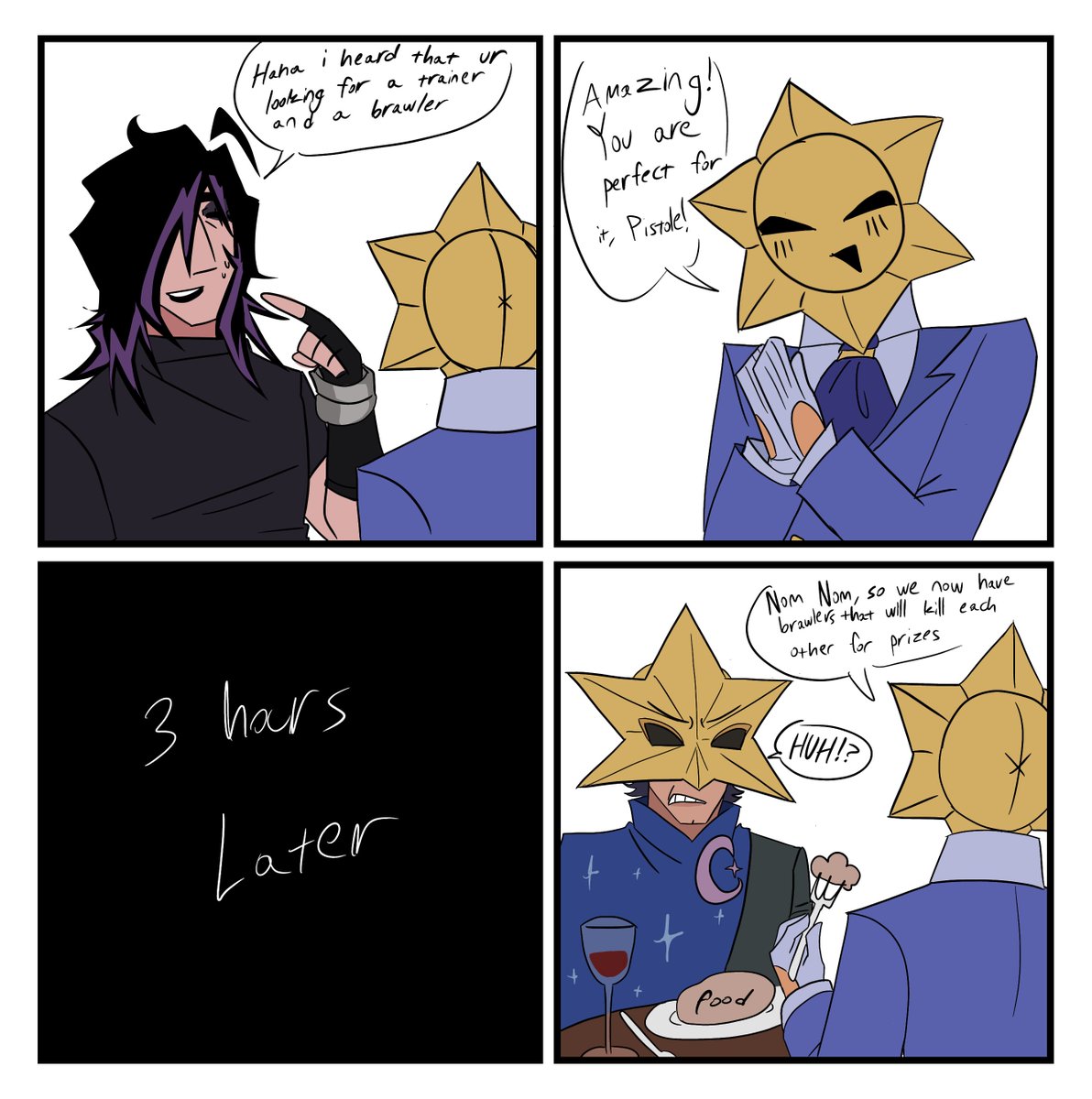 idoliyyy's tweet photo. This is how i imagine the first brawler ever got hired #starrius https://t.co/vOgSXB9Osi