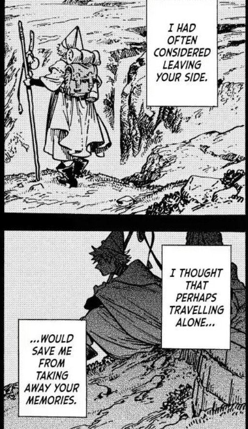 lightpinkpi's tweet photo. #whaspoilers

I find it heartbreaking how just staying away from Olruggio for his own good made him feel comfy enough to tree out ☹️

now my question is if Qifrey is bound to Olruggio by their promise (and the silver tree)
What's making Olly stay?(I think we all know the answer) https://t.co/FIvDRA35uX
