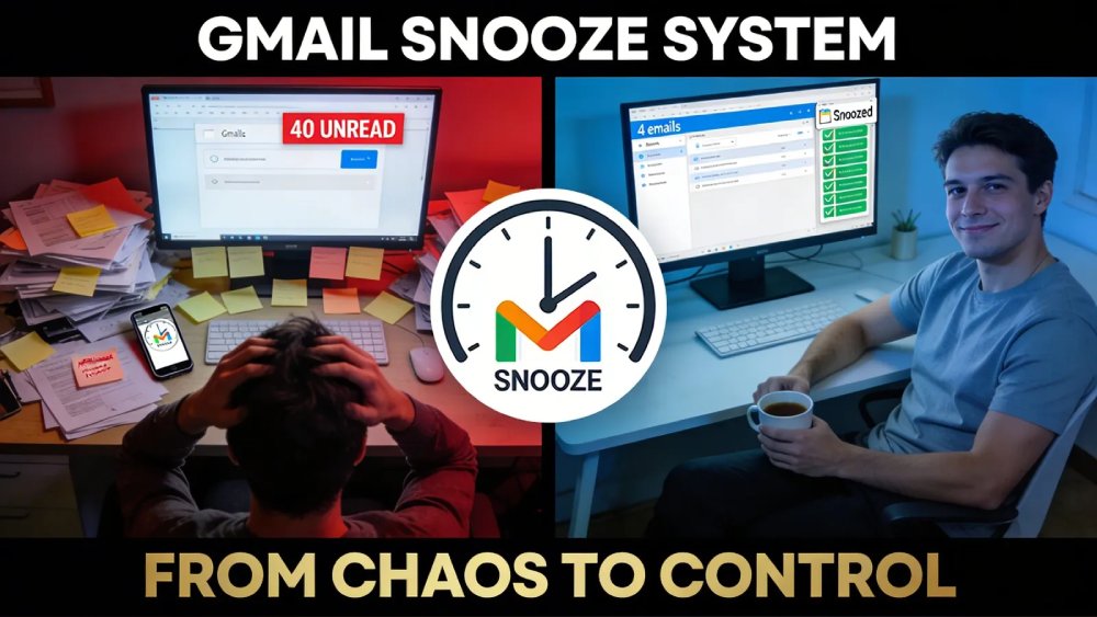 websticknl's tweet photo. 🧠 Your Brain Is Not a To-Do List - Let Gmail Snooze Handle Follow-Ups    https://t.co/rHyDLiAaEP    #Gmail #GmailTips #EmailProductivity #GmailSnooze https://t.co/cAM0D3DuTw