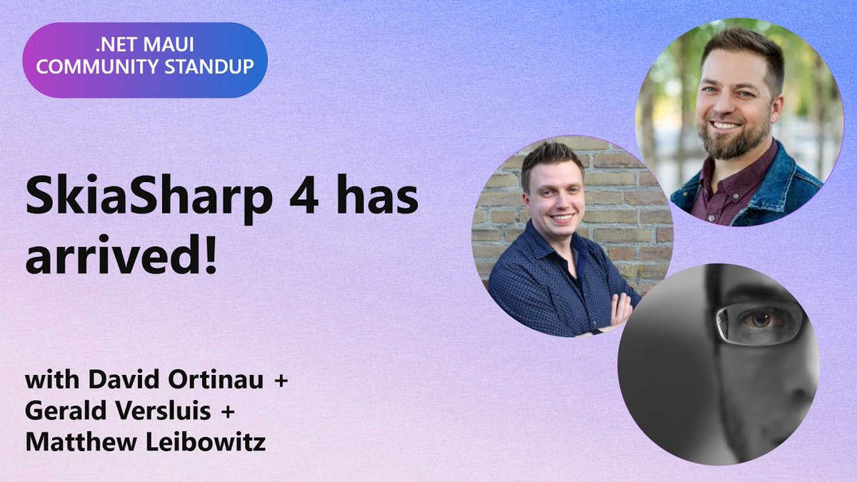 Telerik's tweet photo. Yes, SkiaSharp 4 just officially entered the chat! ๐ฌ
And @mattleibow, @davidortinau, & @jfversluis are breaking down exactly what this means for your #DotNetMAUI apps.
Plus, theyโre diving into #MAUIUIJuly, recent releases & tons more:
https://t.co/huLrBa5MFI https://t.co/1luZAVGOsr