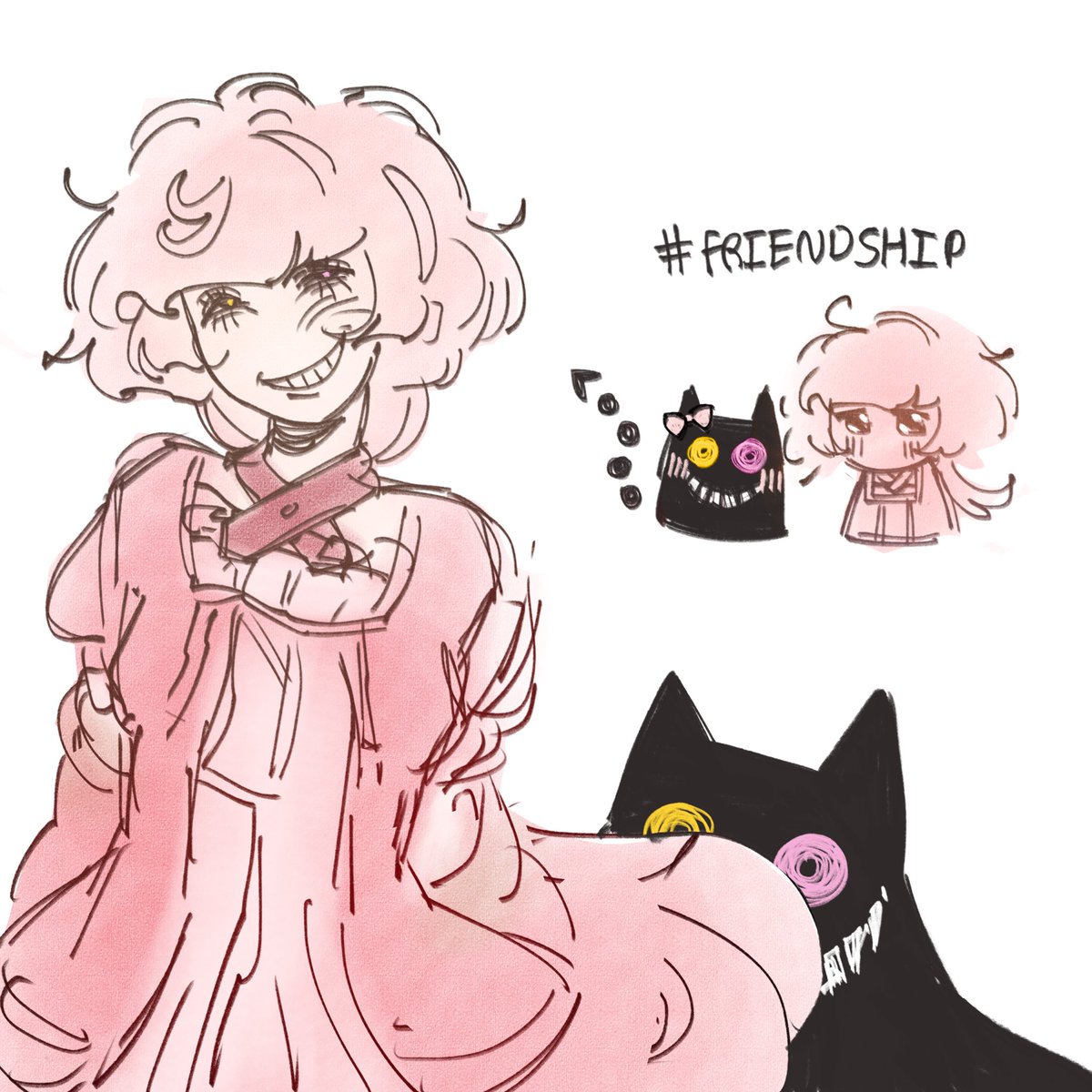 redcatwitch's tweet photo. lets increase my number of friends 😸

#evilliouschronicles 
#deltarune https://t.co/2egZEMpOve