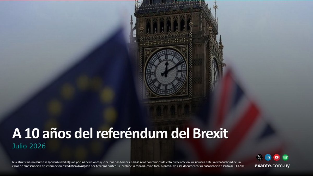 Exante_UY's tweet photo. ¿Cuál es el balance de la economía británica a 10 años del referéndum del Brexit?
👇🧵 (1/9) https://t.co/4RPrCNCaiv