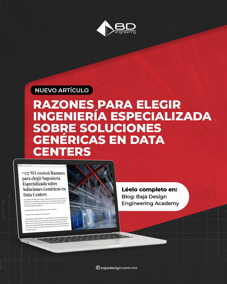 bajadesign's tweet photo. En Data Centers, una solución genérica puede convertirse en un riesgo. 
 
La ingeniería especializada marca la diferencia entre operar… y asegurar continuidad.
 
📖 Lee el blog completo:
 https://t.co/IBGfP1I3e9
 
#bajadesign #blog #datacenters #ingenieraespecializada https://t.co/ZrCpVhGDpq