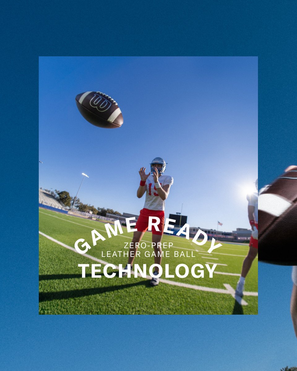 WilsonFootball's tweet photo. Go from the box to the field, with the all-new Wilson GRT Football.

Back in stock and available now, via the link below.
#WilsonFootball #GRT
- -
🏈: https://t.co/BFjjHEU0QC
- - https://t.co/5nXcEJMN1q