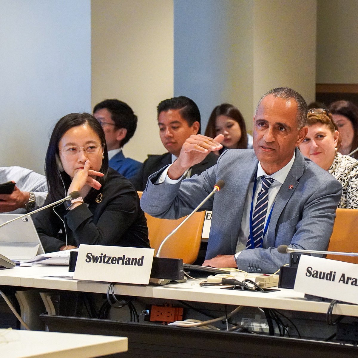 swiss_un's tweet photo. During week 1 of #HLPF2026,🇨🇭actively engaged in several events on #SDG6. As Co-Chair of the Interactive Dialogue on Water for People @ the upcoming 2026 #UNWaterConference,🇨🇭emphasizes strong political leadership &amp; resilient systems centering the most vulnerable. https://t.co/vLgxfNDsxv