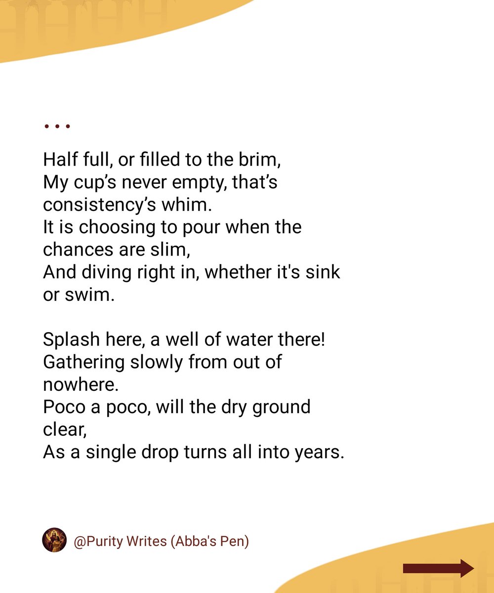 abbas_pen's tweet photo. How Consistency Works is now live on all platforms! π€π€
What line got to you? Please let us know in the comments.
#Consistency #pocoapoco #AbbasPen #PurityWrites #PurityObiri https://t.co/MWg4zDn4G2