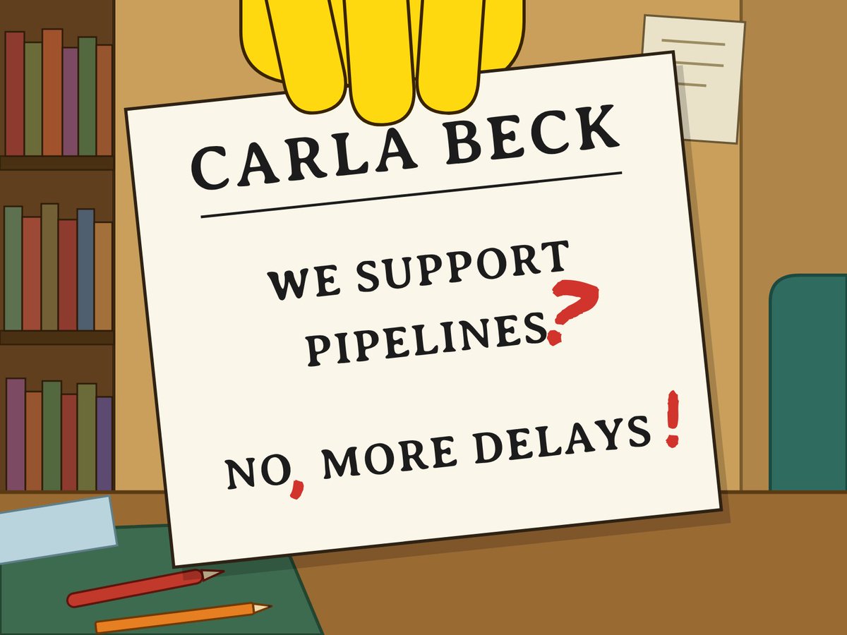 SaskParty's tweet photo. Avi Lewis and Carla Beck both want the same thing: to stop a new pipeline that could supercharge Saskatchewan's economy. https://t.co/8wr8Ydr13s