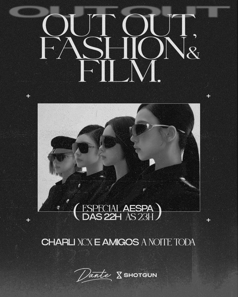 outout_festa's tweet photo. IT’S CHARLI BABY 

OUT OUT, Fashion, Film - Todas as Eras Charli XCX 
com especial Aespa das 22h-23h

com sets de @donasucos, @douglenon, @gosdal, @pedr_o e @likeadarkhorse_. 🖤

Ingressos: https://t.co/hrr892Pat9 https://t.co/vJiK0Q3Vzv