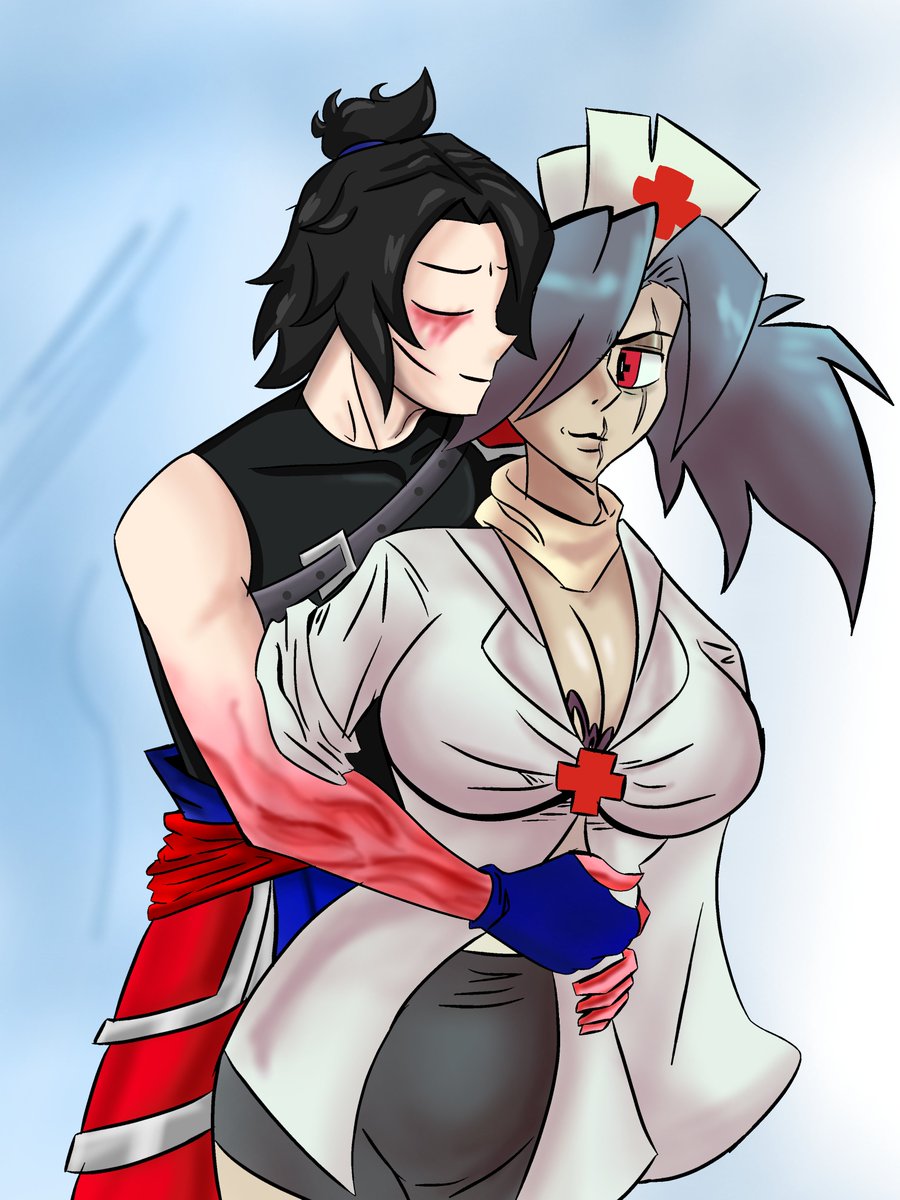 Frost_alpha_04's tweet photo. SKULLMAMAAU by @BeardyArtist

VALENTINE &amp; ZERO  ❤️💉x🧊💙

Thank to:  @b19set30059 

for this great drawing of the little blue couple

#skullmamaAU #Skullgirls2ndEncore https://t.co/RiLrjLbZeq