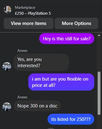 Mallowed's tweet photo. i am trying to cop a p5 to run some bo2 and marketplace people r not real 😂 https://t.co/cK3H3yrnXa
