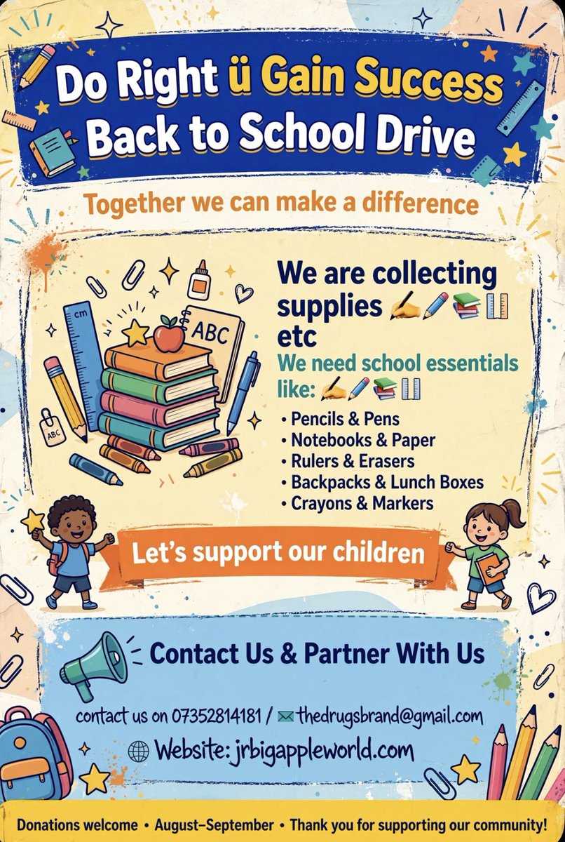 itsJrApple's tweet photo. Let’s support the children going back to school in September https://t.co/eTQzcUlNL0