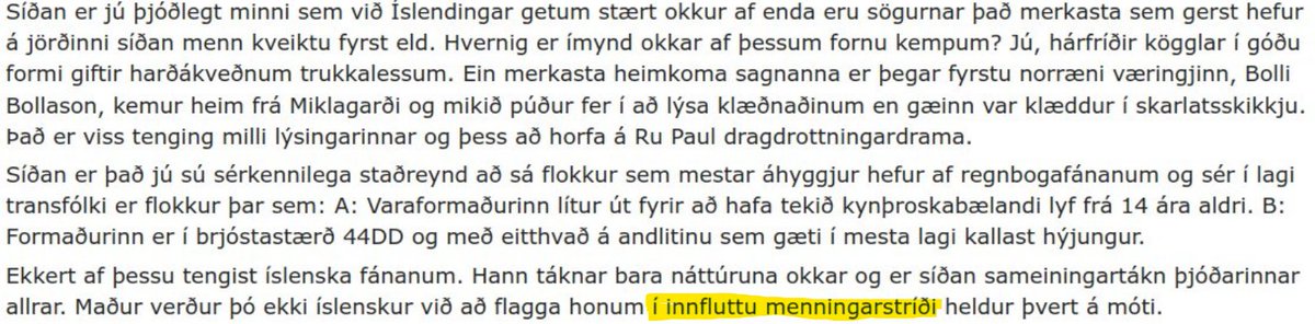 M4zz0tt4's tweet photo. @LoginTerm Þannig að þau vita að inngildandi framfarafáninn er innfluttur? ekki er fáni Íslands innfluttur á Íslandi https://t.co/hYvZ3Bn3N6