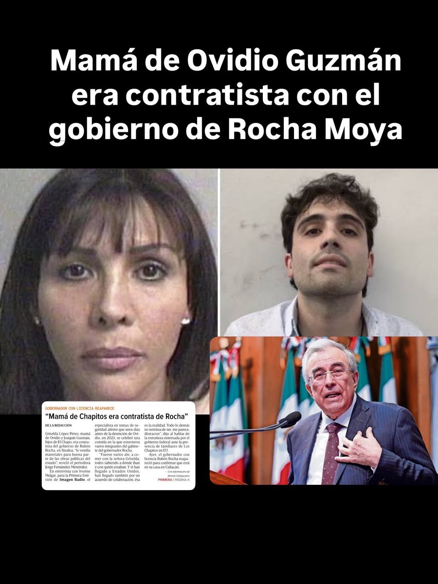 jorgegogdl's tweet photo. Griselda López Pérez mamá de Ovidio y Joaquín Guzmán le vendía materiales para obras públicas al gobierno de Rubén Rocha Moya revela @J_Fdz_Menendez en Imagen Radio. https://t.co/fZ3Dul8IeW