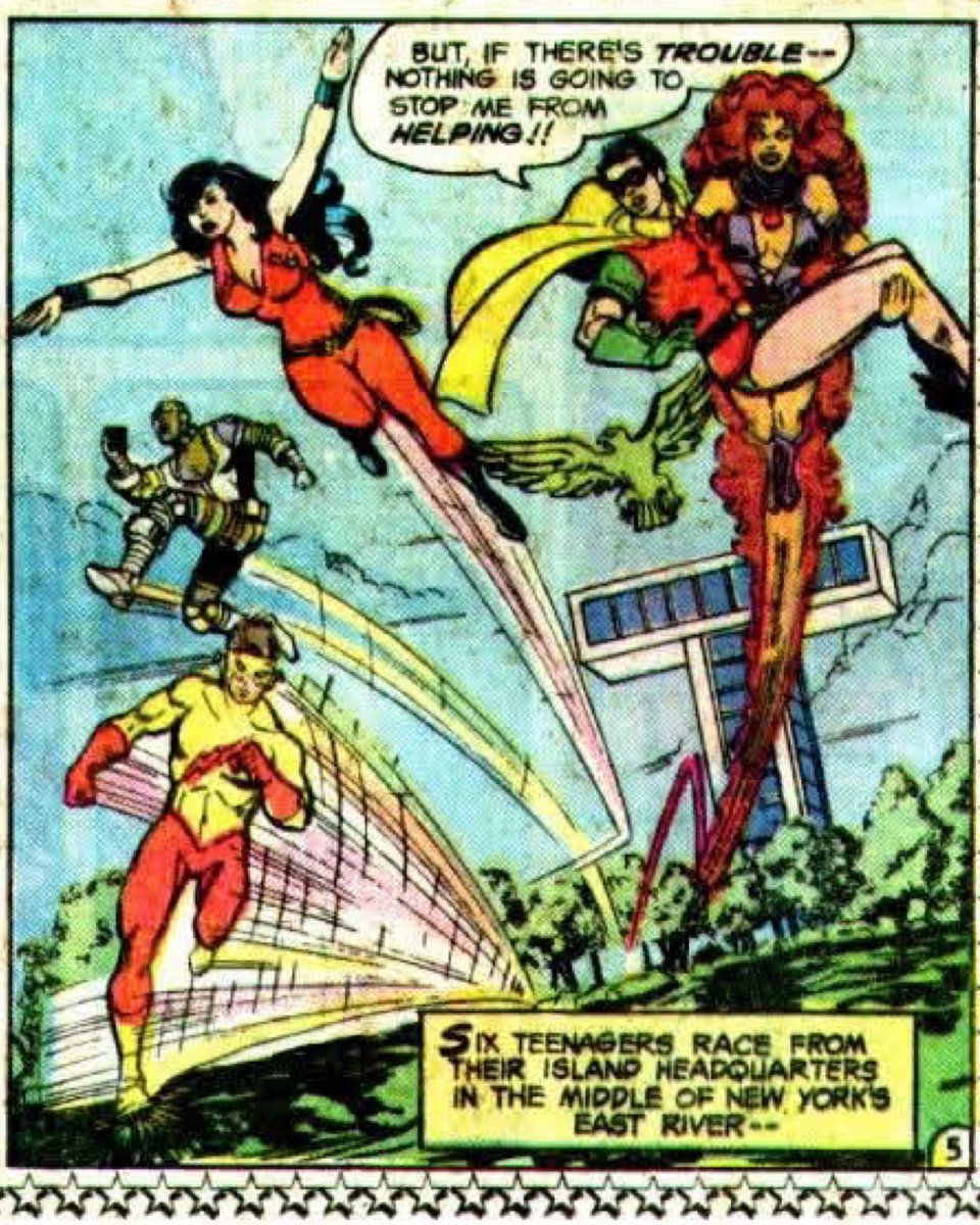 HistoftheBatman's tweet photo. 46 years ago today, Marv Wolfman and George Pérez’ Teen Titans debuted in 1980’s DC Comics Presents #26: Raven brings together the young heroes in order to save Tamaranian princess Koriand'r (Starfire) from being taken into slavery by the alien Gordanians. #TeenTitans #DC https://t.co/KYUgmxdDL5