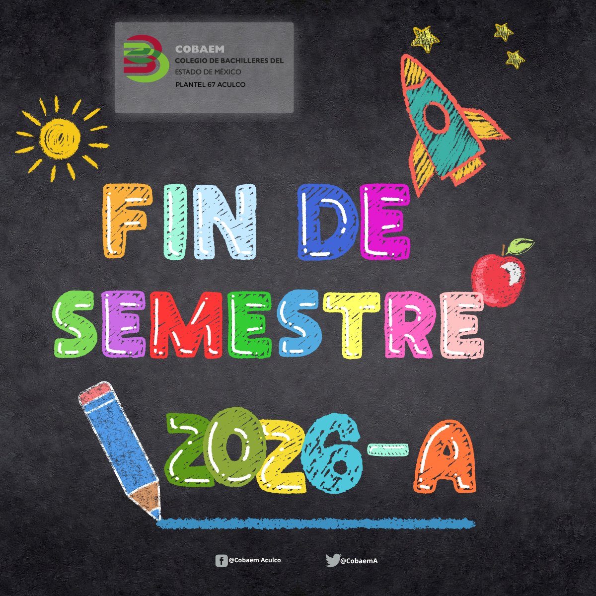 CobaemA's tweet photo. ¡Semestre 2026-A concluido!✨
Hoy cerramos un capítulo lleno de esfuerzo, dedicación y grandes experiencias.
Gracias a toda la comunidad de #COBAEMAculco🏫 por su compromiso;
✅ Metas cumplidas
📖 Nuevos aprendizajes
🤝 Grandes amistades
🚀 Un futuro lleno de oportunidades. https://t.co/Np2wfIczHP